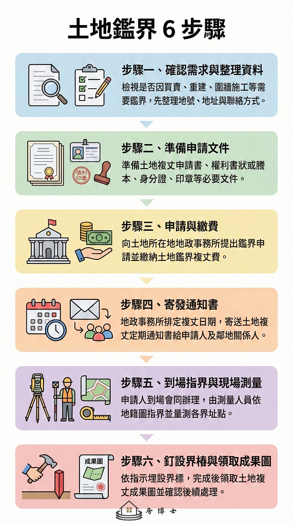 土地鑑界 6 步驟
