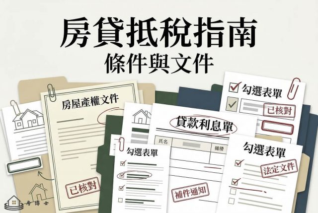 房貸抵稅2026怎麼報？條件、文件、流程與常見補件一次看