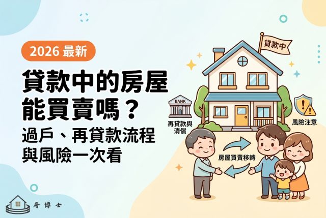 貸款中的房屋能買賣嗎？過戶、再貸款流程與風險一次看