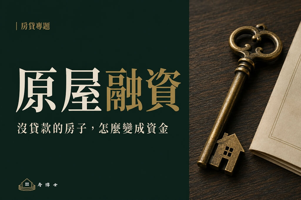房子沒貸款可以抵押借錢嗎?原屋融資條件與可貸額度一次看